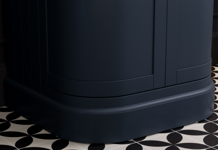 Indigo Basin Vanity Unit with Curved Design